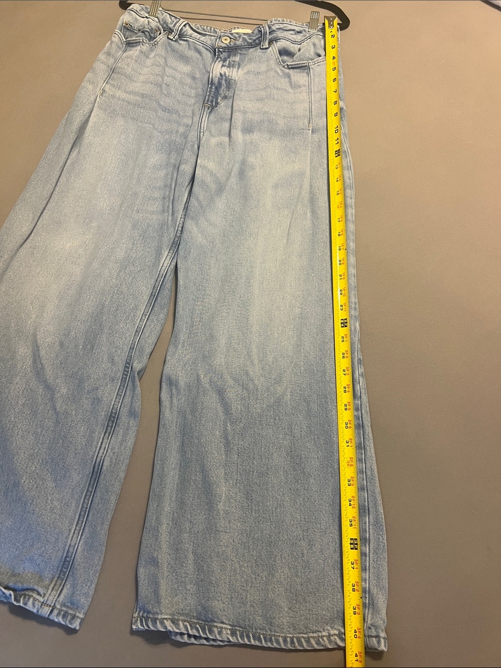 Lucky Brand Pleated Liquid Denim Palazzo - Picture 7 of 13